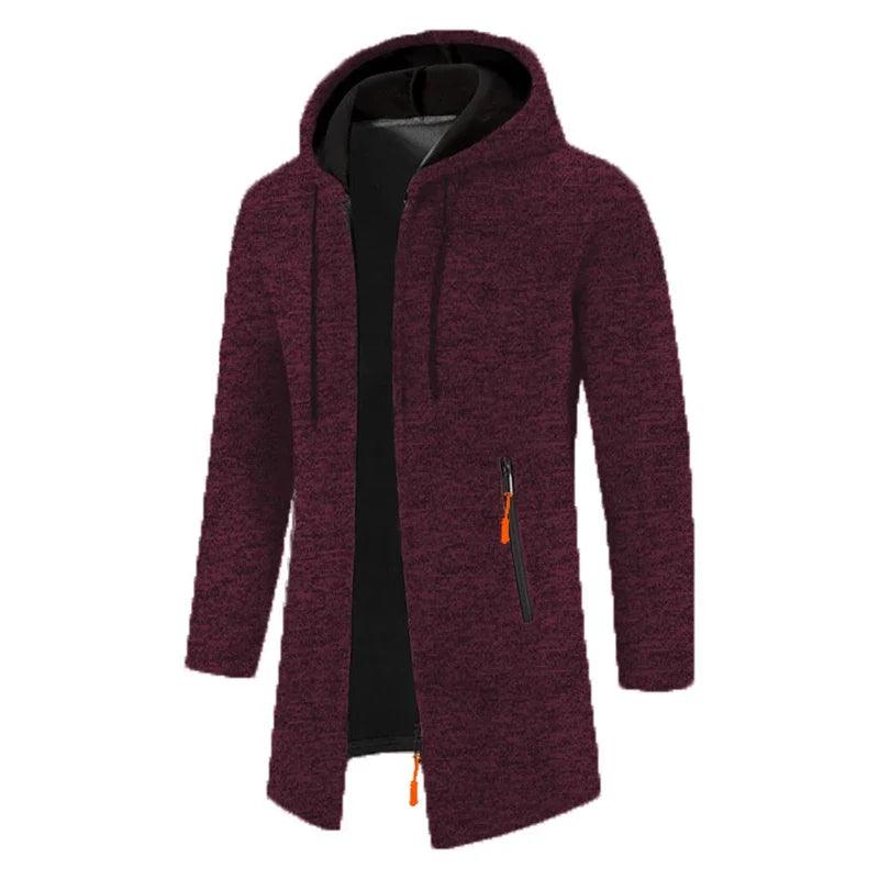 Dravik Oversized Zip Hoodie | Winter Hooded Sweatshirt Jacket for Men