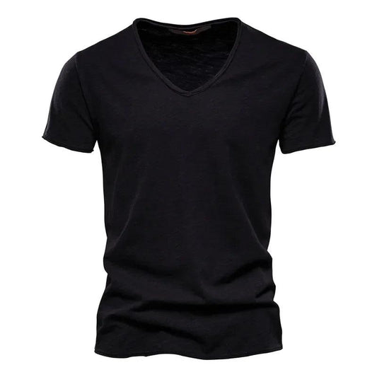 CoreForm V | Men’s Slim Fit V-Neck Cotton Tee - northernnomad