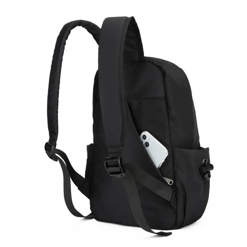MetroMini Waterproof Men's Backpack | Compact Canvas Shoulder Bag for Travel, Sports & Daily Use