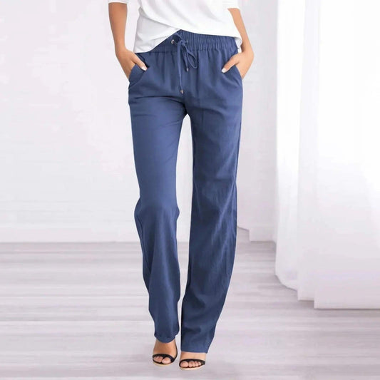 Women's Relaxed Fit Casual Trousers Lightweight Fabric