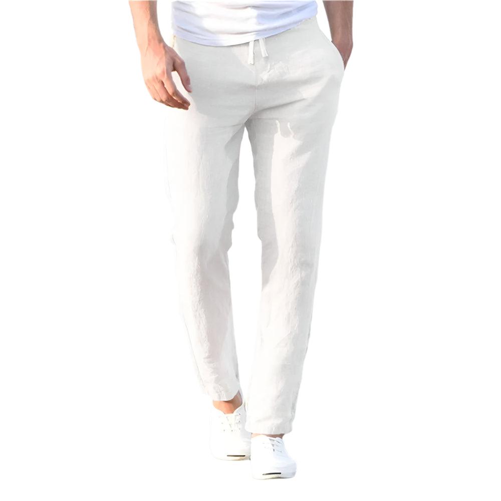 Men's Breathable Cotton-Linen Trousers | Casual Streetwear Pants