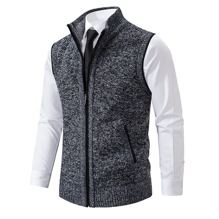 Men's Cardigan Knitted with Side Pockets