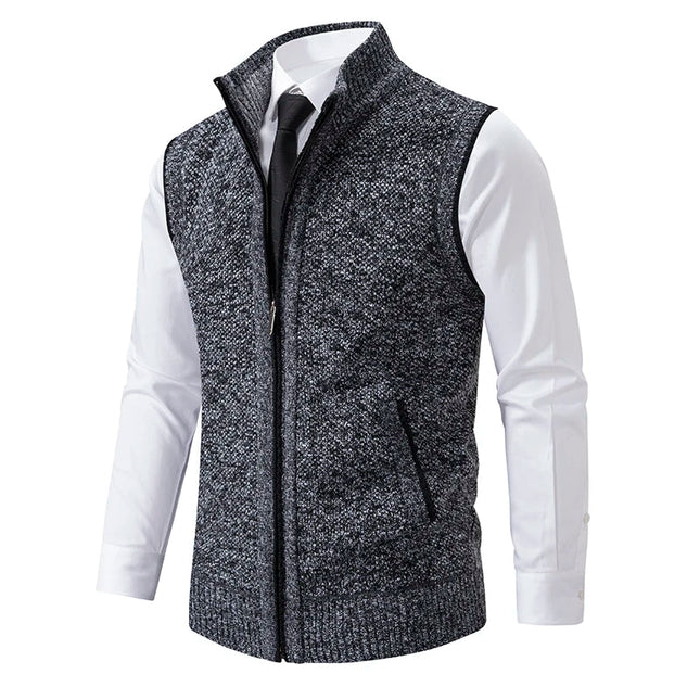 Men's Cardigan Knitted with Side Pockets