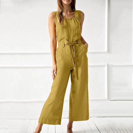 Women's Wide Leg Casual Jumpsuit