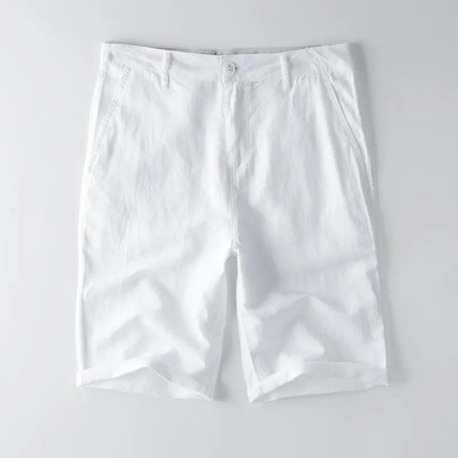 Men’s Casual Shorts Cotton Linen Blend