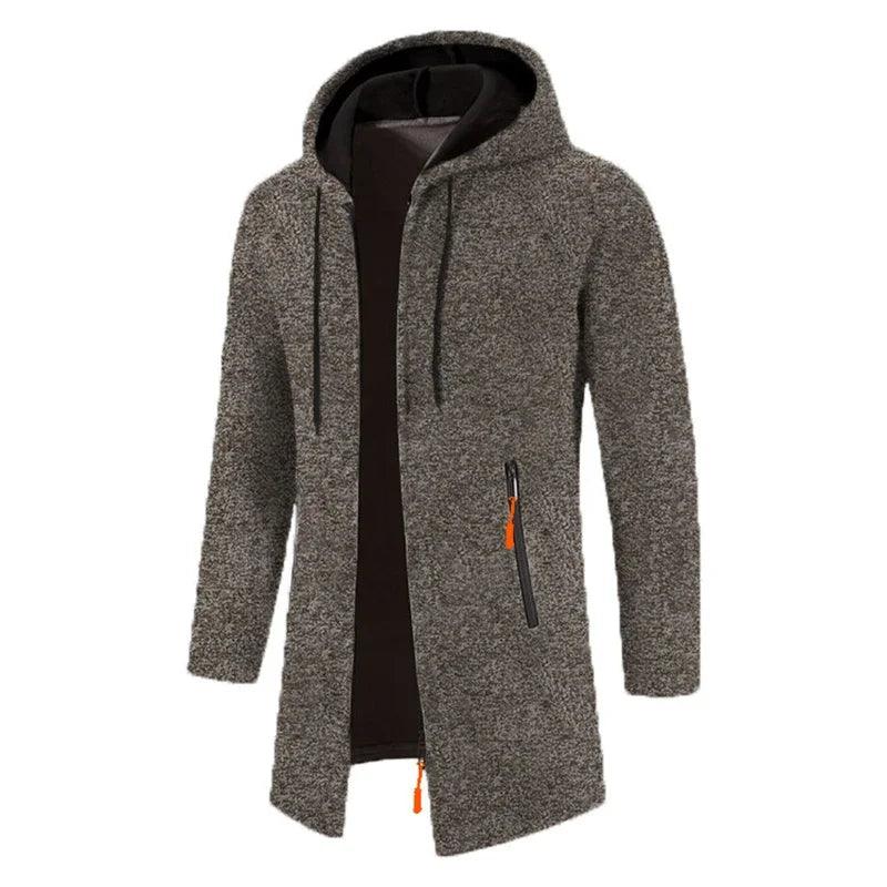 Dravik Oversized Zip Hoodie | Winter Hooded Sweatshirt Jacket for Men