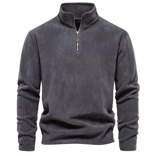 ThermaTrek | Men's Thick Fleece Casual Pullover Jacket
