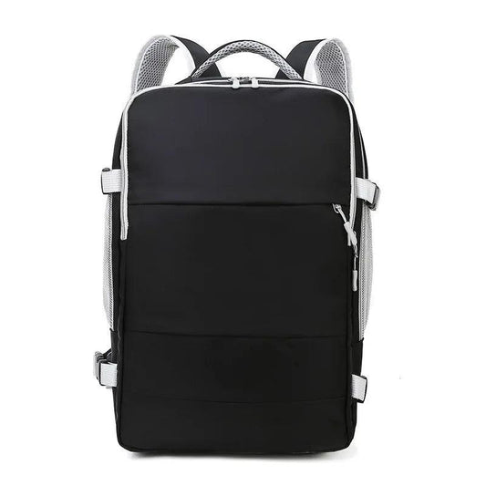 UrbanFlow Unisex Waterproof Travel Backpack | Large Capacity Nylon Laptop Bag with Luggage Strap