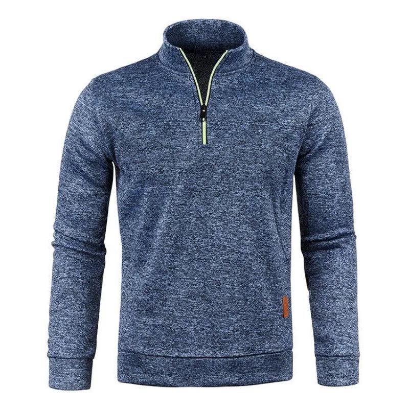 Frostline Men's Half-Zip Pullover | Warm Turtleneck Streetwear Sweatshirt
