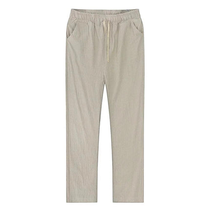 Men's Breathable Cotton-Linen Trousers | Casual Streetwear Pants - northernnomad