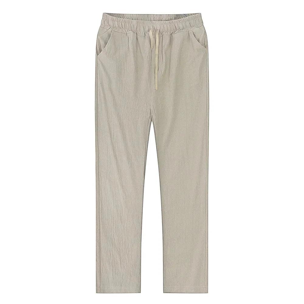 Men's Breathable Cotton-Linen Trousers | Casual Streetwear Pants
