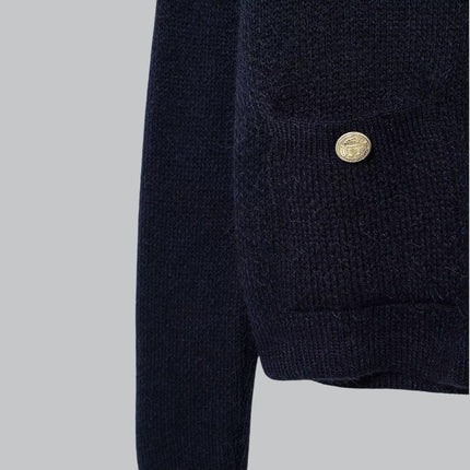 Women's Knit Cardigan with Gold Buttons