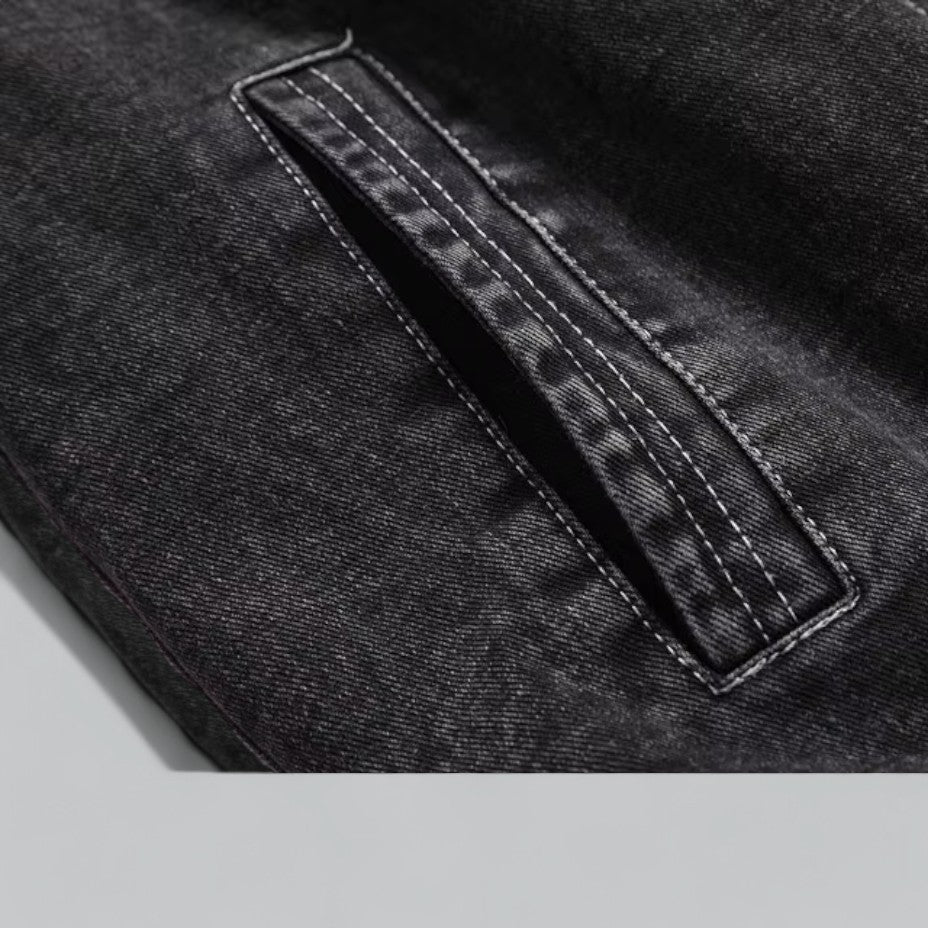 Men's Denim Jacket Fleece-Lined