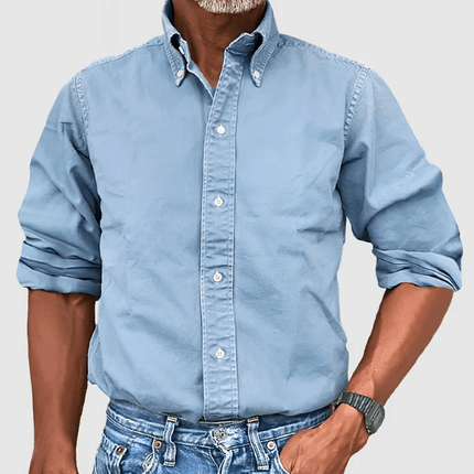 Men's Long-Sleeved Shirt Cotton