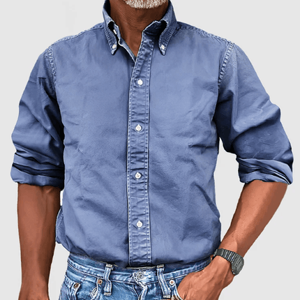 Men's Long-Sleeved Shirt Cotton
