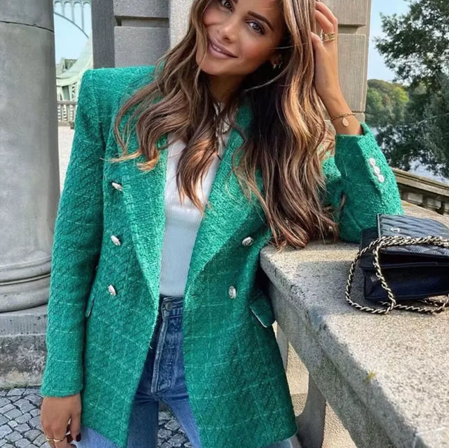 Women's Blazer Tweed Style