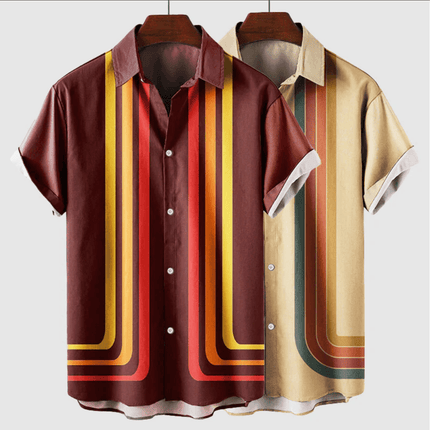 Havana Heat | Retro Men’s Summer Shirt | Lightweight Short Sleeve Casual Top - northernnomad