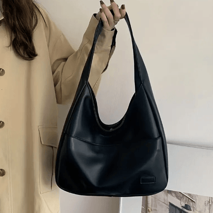 Women's Leather Handbag Brown and Black with Adjustable Shoulder Strap - northernnomad