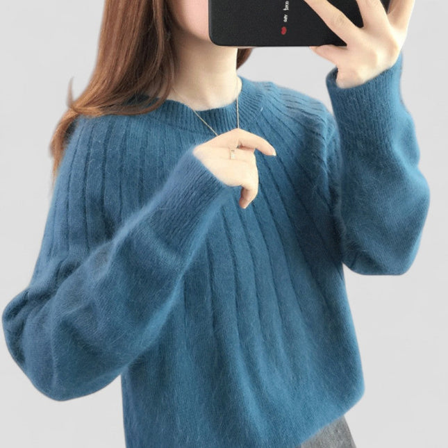 Women's Knit Sweater Soft Fluffy Style