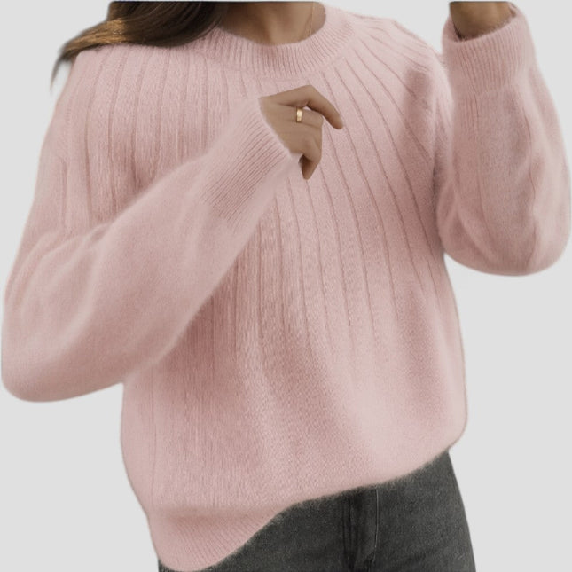 Women's Knit Sweater Soft Fluffy Style