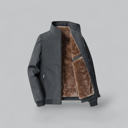 Men's Wool Coat Fleece-Lined