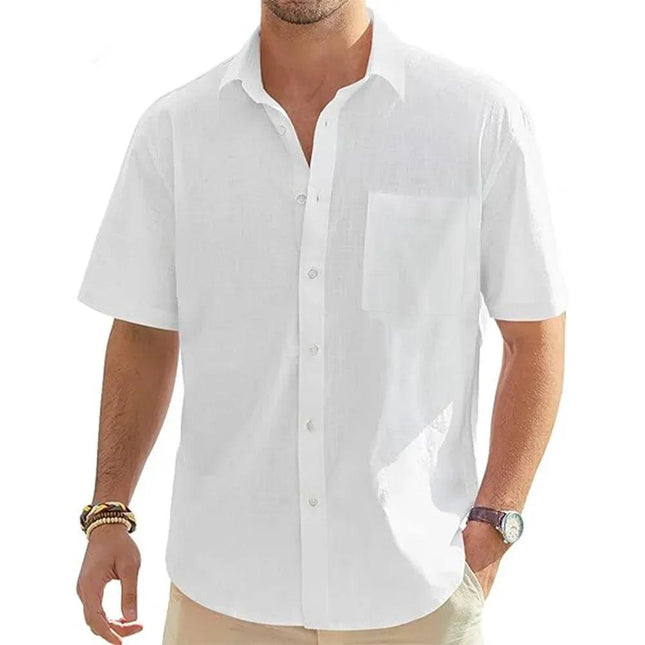 Coastal Ease Linen Shirt | Men's Lightweight Cotton-Linen Button-Down - northernnomad