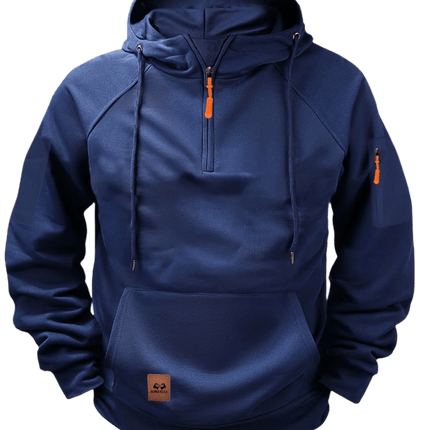 Aerlux Fleece Utility Hoodie | Multi-Pocket Loose Fit Hooded Pullover for Men & Women - northernnomad