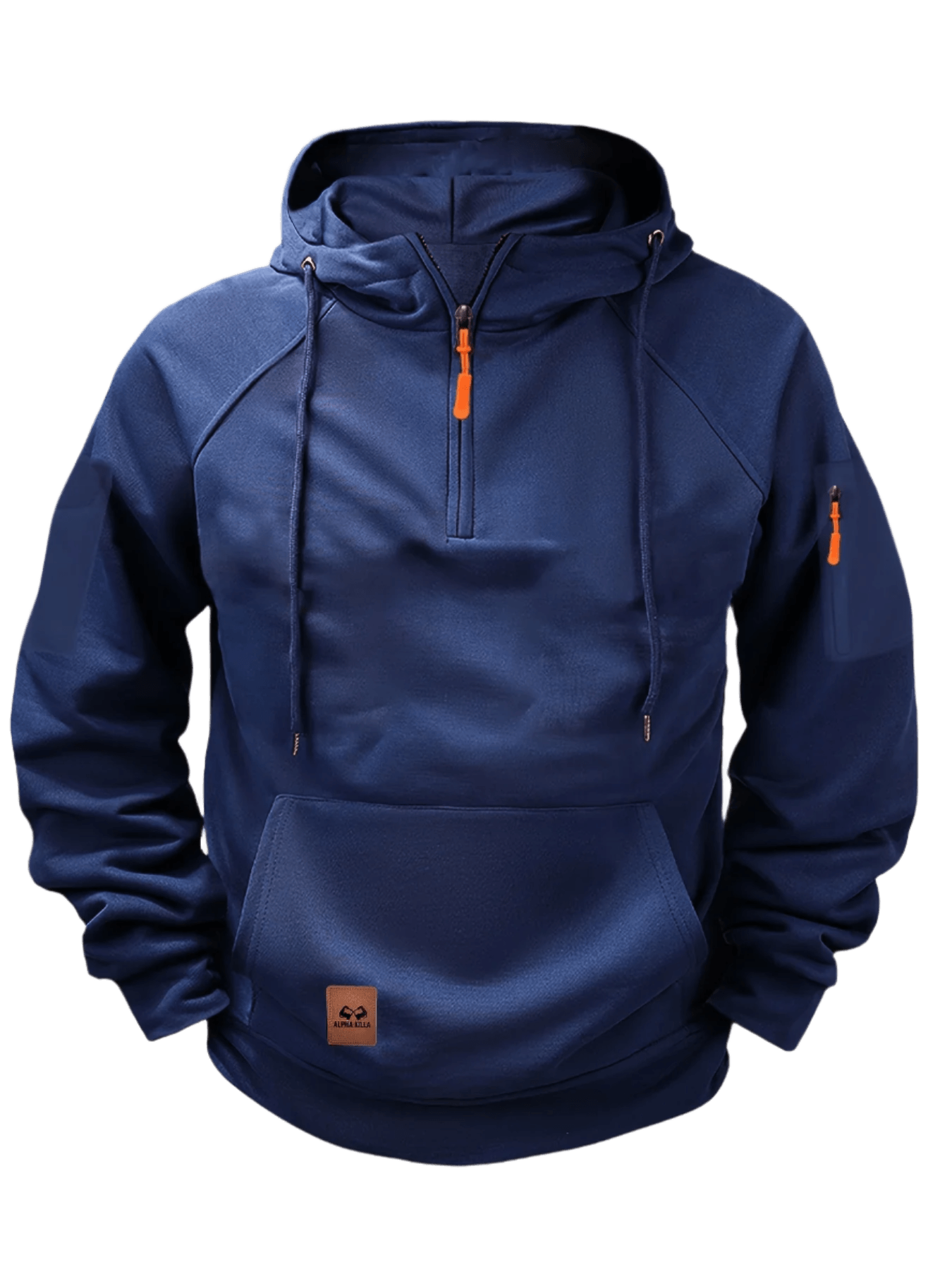 Aerlux Fleece Utility Hoodie | Multi-Pocket Loose Fit Hooded Pullover for Men & Women