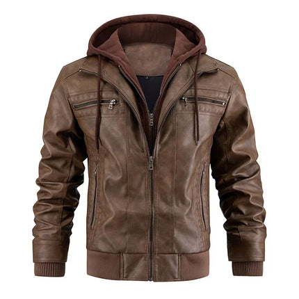 Men's Jacket Detachable Hooded Design
