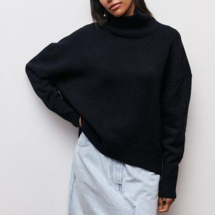 Women's Turtleneck Sweater Classic Style for Autumn