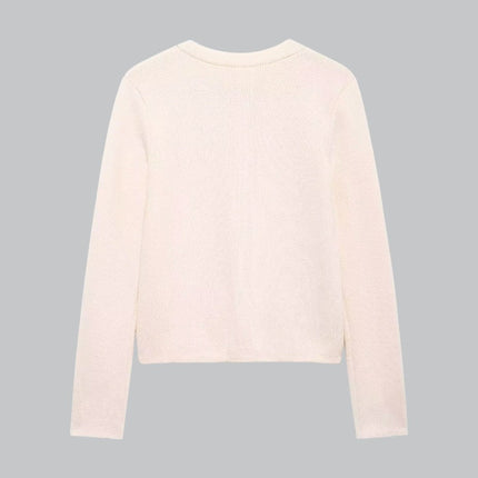 Women's Knit Cardigan with Gold Buttons