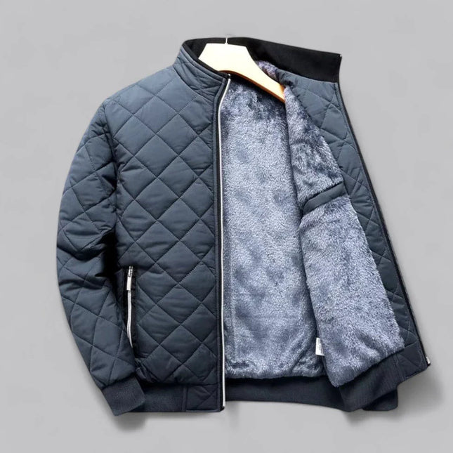 Men's Bomber Jacket Fleece-Lined