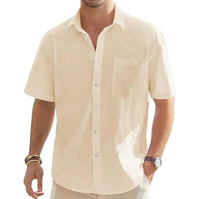 Coastal Ease Linen Shirt | Men's Lightweight Cotton-Linen Button-Down - northernnomad