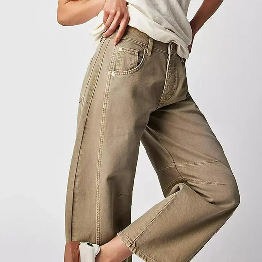Women's High-Waisted Wide Leg Jeans