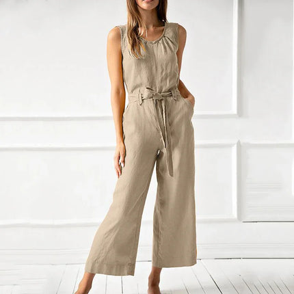 Women's Wide Leg Casual Jumpsuit
