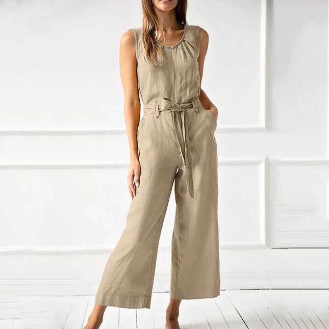 Women's Wide Leg Casual Jumpsuit