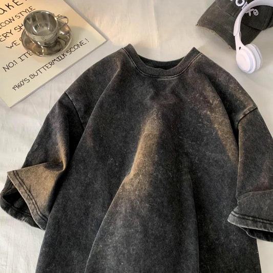CoreFade Washed Vintage Tee | Soft Cotton Streetwear Essential - northernnomad