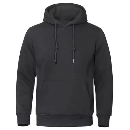 CoreFlex Fleece Hoodie | Men's Solid Color Pullover for Casual & Sporty Comfort - northernnomad