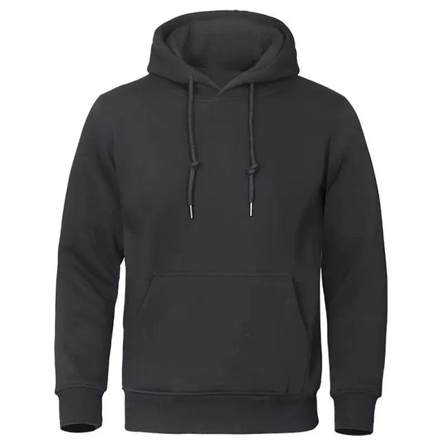 CoreFlex Fleece Hoodie | Men's Solid Color Pullover for Casual & Sporty Comfort - northernnomad