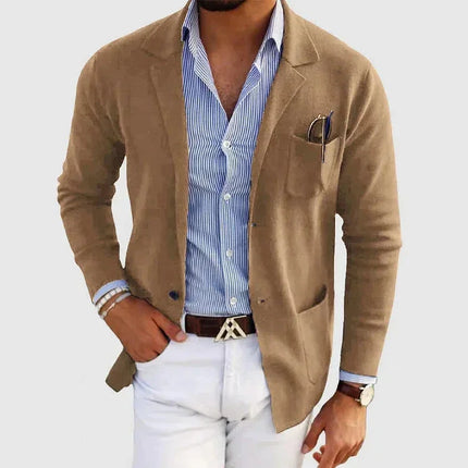 Men's Blazer Lapel Collar Old Money Style
