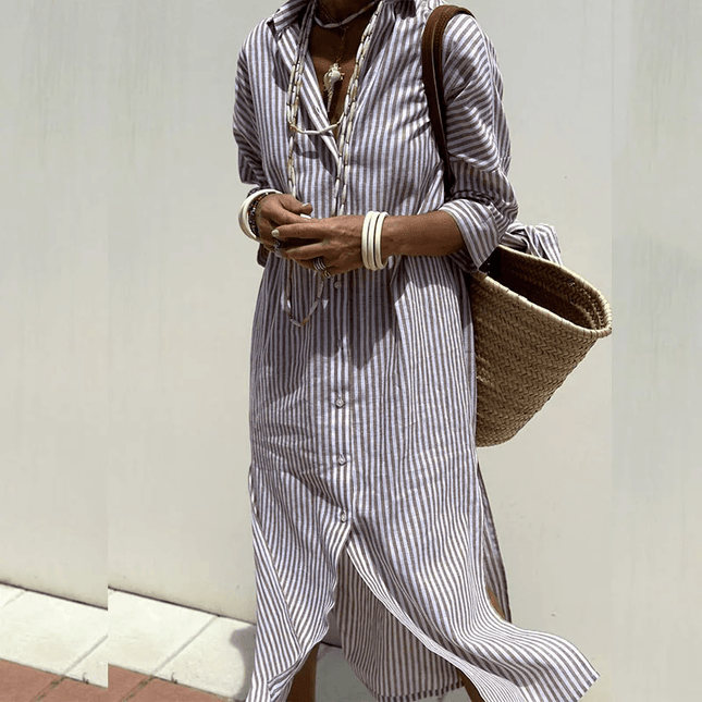 Women's Urban Shirt Dress Cotton
