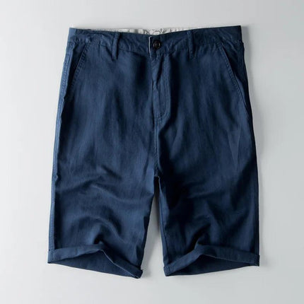 Men’s Casual Shorts Cotton Linen Blend