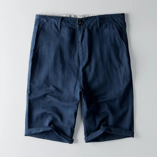 Men’s Casual Shorts Cotton Linen Blend