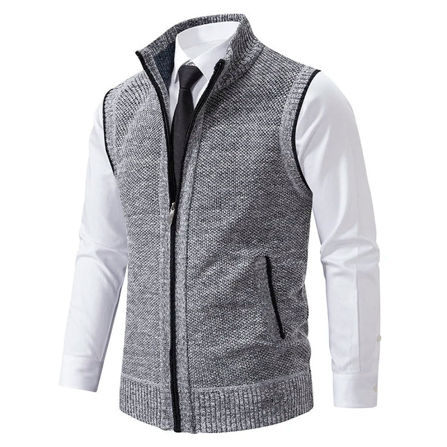 Men's Cardigan Knitted with Side Pockets