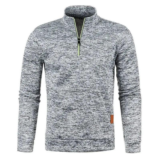 Frostline Men's Half-Zip Pullover | Warm Turtleneck Streetwear Sweatshirt - northernnomad