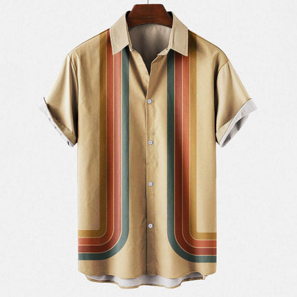 Havana Heat | Retro Men’s Summer Shirt | Lightweight Short Sleeve Casual Top - northernnomad