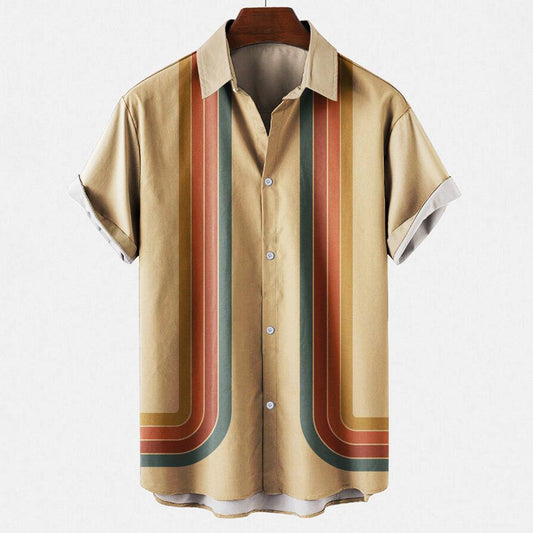 Havana Heat | Retro Men’s Summer Shirt | Lightweight Short Sleeve Casual Top - northernnomad