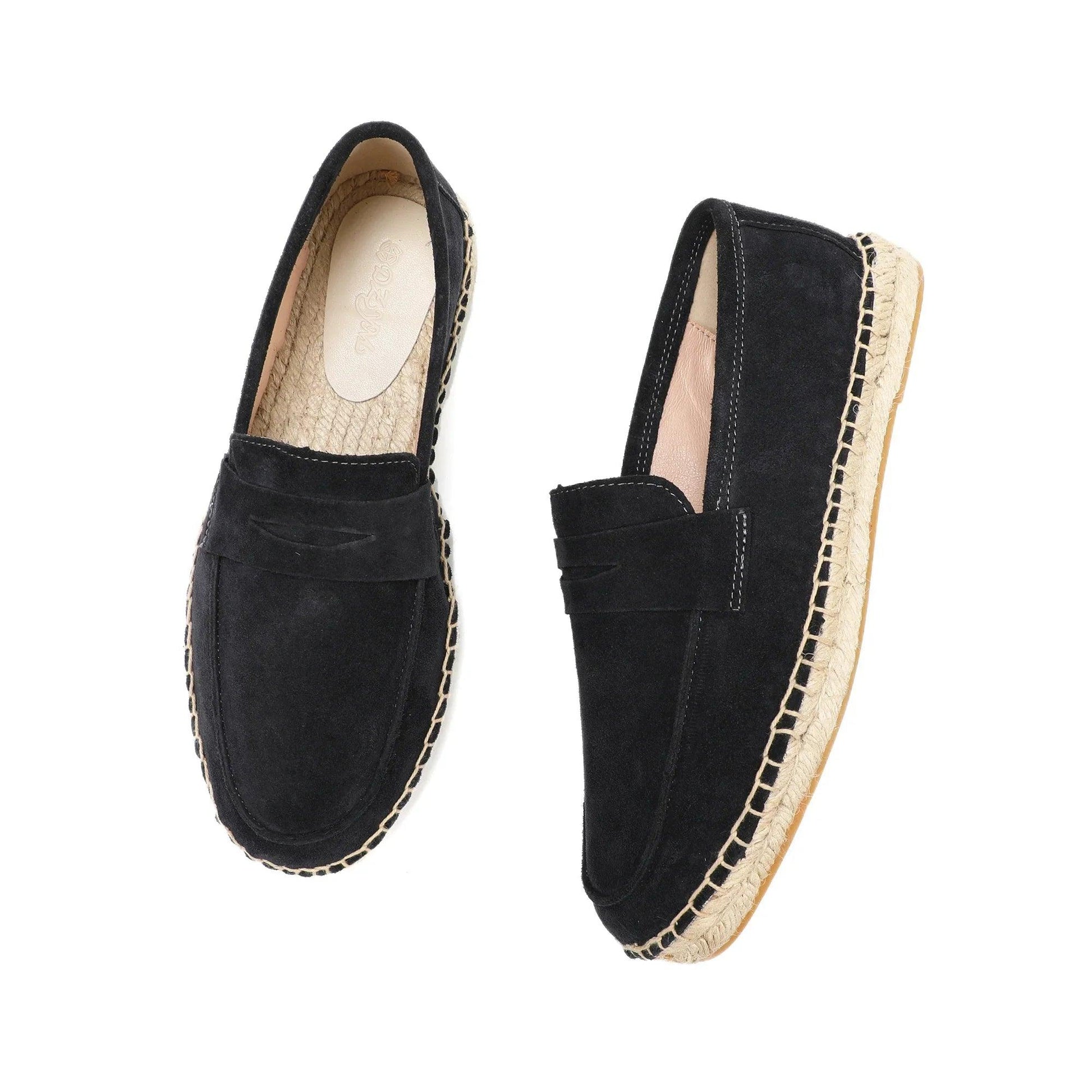 Solaro Suede Espadrilles | Men's Slip-On Loafers with Hemp Insole & Jute Detailing - northernnomad