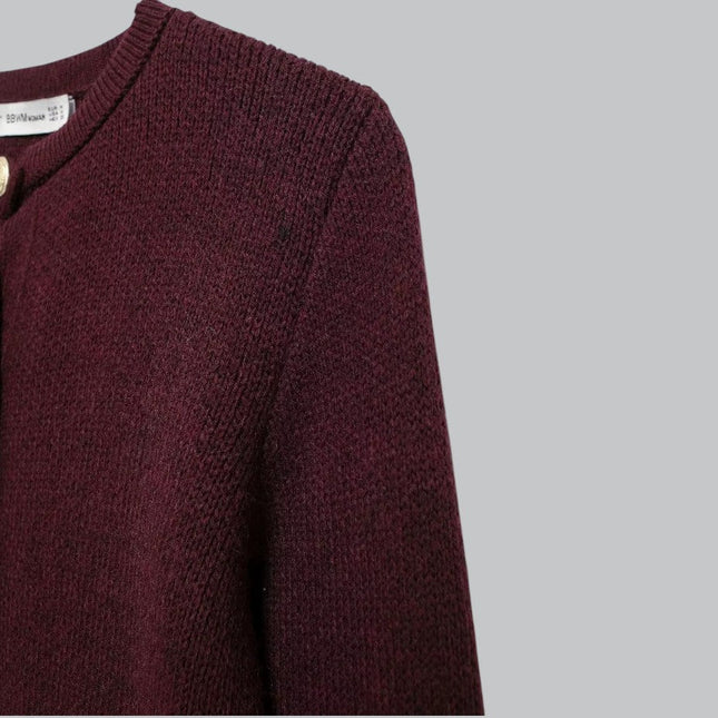 Women's Knit Cardigan with Gold Buttons