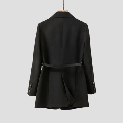 Women's Blazer Jacket Belted Elegant Fashion Coat